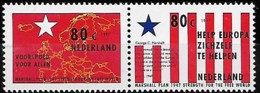 Pays-Bas Netherlands 1997 50 Anniv Plan Marshall, 2 Val Setenant Mnh - Ungebraucht
