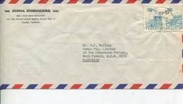 (25) Commercial Cover Posted From Taiwan To Australia (1970's) Stamps Etc - Brieven En Documenten