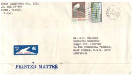 (25) Commercial Cover Posted From Taiwan To Australia (1971) Stamps Etc - Lettres & Documents