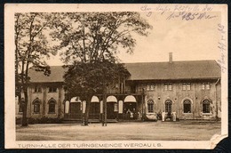 B6425 - Werdau - Turnhalle - Feldpost 1. WK WW - II Rekr. Depot Ers. Batl J.R. 105 - Hermann Stiehler - Werdau