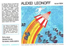 S S A/Buvard  Sécurité Sobriété Info Alcolisme "Alexei LEONOFF" (Frt 20 X 14) (N= 2) - S