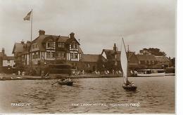 Old Real Photo Postcard, Swan Hotel Horning, Boats, River Landscape. - Norwich