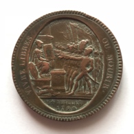 Médaille Bronze. Vivre Libre Ou Mourir. 14 Juillet 1790. Cérémonie Du Pcte Fédératif. F. Dupré. Diam. 39 Mm - 28 Gr. - Professionali / Di Società