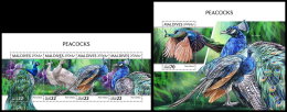 MALDIVES 2018 MNH** Peacock Pfauen Paons M/S+S/S - OFFICIAL ISSUE - DH1841 - Peacocks