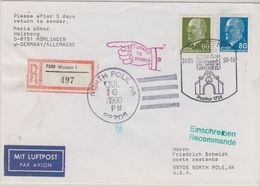 USA 1990 North Pole Station Arctica Return R-letter Ca North Pole AK Jul 16 1990 (41018) - Other & Unclassified
