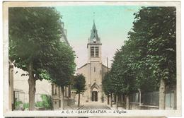 CPA - 95 - SAINT GRATIEN  L'église - Couleurs - - Saint Gratien