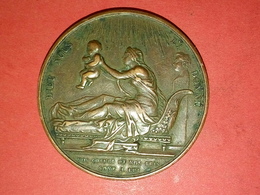 MÉDAILLE BRONZE DIEU NOUS L'A DONNE 29 SEPTEMBRE 1820 Henri D'Artois Henri V Par Gaybard F.  Dia.38 Mm 29.5gr - Monarquía / Nobleza