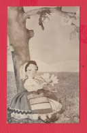 237831 / BULGARIA Art St. TSONEVA - Doll WOMAN FOLK COSTUME TREE ,  Bulgaria Publ. "Bulgarian Photography" # - Verzamelingen & Kavels