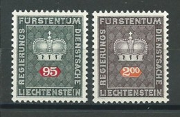 LIECHTENSTEIN: **, SERVICE N°YT 53 Et 56, TB - Official