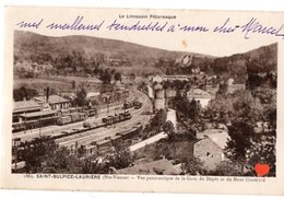 31439-LE-87-SAINT-SULPICE-LAURIERE-Vue Panoramique De La Gare Et Du Mont Chatelard-----------trains - Saint Sulpice Les Feuilles