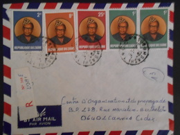 Zaire Lettre Recommande De Lubumbashi 1979 Pour Cannes - Used Stamps