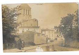 VANDRE (17) Carte Photo église Animation - Altri & Non Classificati