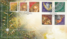 New Zealand 2003 FDC Scott #1890-#1896 Christmas Tree Decorations - FDC