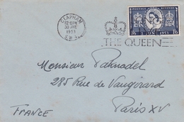 Lettre Clapham 1953 London England The Queen Elisabeth II - Lettres & Documents