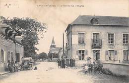 Vornay      18     La Grande Rue Et L'Eglise      (voir Scan) - Autres & Non Classés