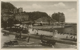 CAERNARFONSHIRE - LLANDUDNO - PRINCE EDWARD SQUARE AND PIER PAVILION RP Gwy91 - Caernarvonshire