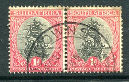 South Africa 1926-27 Definitives - Waterlow Print - 1d Dromedaris Pair Used (SG 31) - Ungebraucht