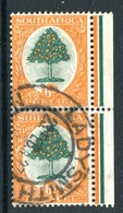 South Africa 1926-27 Definitives - Waterlow Print - 6d Orange Tree Pair Used (SG 32) - Unused Stamps