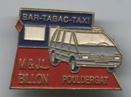 Pin's Voiture Automobile Renault Espace Taxi Bar Tabac Pouldergat Bretagne - Renault