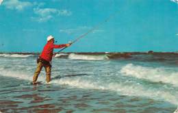 NANTUCKET - MASS. - Surf Casting Along The Shore - Nantucket