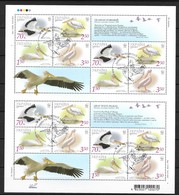 Ukraine 2007 MiNr. 897c - 900c BIRDS WWF Rosapelikan BIRDS   M\sh CTO  26.00 € - Oblitérés