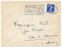 Enveloppe - OMEC Secap - GERARDMER Perle Des Vosges, Son Lac, Ses Sapins - 1958 - Oblitérations Mécaniques (flammes)