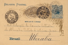 1906- C P E P 50 Reis De OITAPECERICATO / S PAULO  Pour Uberaba - Briefe U. Dokumente