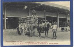 CPA TARN 81 Mazamet écrite Métier Attelage Gare - Mazamet