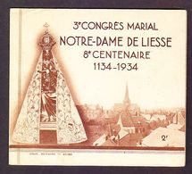 TIMBRE .FRANCE. CARNET. VIGNETTE. VIGNETTES. ERINNOPHILIE  ......NOTRE DAME DE LIESSE CHARTRES LOURDES - Blokken & Postzegelboekjes