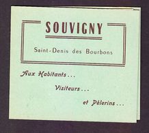 TIMBRE .FRANCE. CARNET. VIGNETTE. VIGNETTES. ERINNOPHILIE  ......ST DENIS DES BOURBONS SOUVIGNY - Blokken & Postzegelboekjes