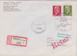 Spitzbergen 1990 Return R-letter Pyramiden Ca 03.07.90 (41037) - Otros & Sin Clasificación