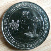 CHAUDES AIGUES 2002 MONNAIE DE PARIS COLLECTION NATIONALE MEDAILLE OFFICIELLE JETON TOURISTIQUE - 2002