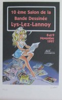 DANY : Offset Salon LYS LEZ LANNOY 1997 (numéroté Signé) - Screen Printing & Direct Lithography