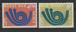 MiNr. 1722 - 1723 Belgien       1973, 28. April. Europa. - Nuevos