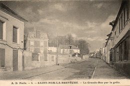 CPA - SAINT-NOM-la-BRETÊCHE (78) - Aspect Du Ciel Orageux Au-dessus Du Bourg Et De La Grande-Rue Au Début Du Siècle - St. Nom La Breteche