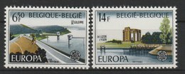 MiNr. 1905 - 1906 Belgien       1977, 7. Mai. Europa: Landschaften. - Nuevos