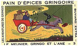 P Gr/ Pain D'épices Gringoire  Le Meunier Gringo Et L' Ane N= 3   (N= 6) - Honigkuchen-Lebkuchen