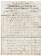 Lettre Ateliers De Fonderie 1839 - Matasellos Generales