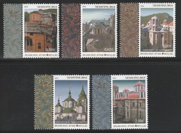 Greece 2012 Agion Oros Mount Athos Katholika Of The Holy Monasteries IV Set MNH - Ungebraucht