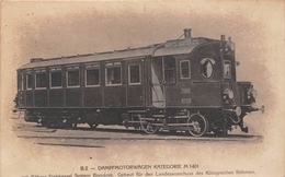 HONGRIE  -  Carte-Photo   -  Locomotive Hongroise  -  Dampfmotorwagen Kategorie M 1401  -  Photographe De Budapest - Hongrie