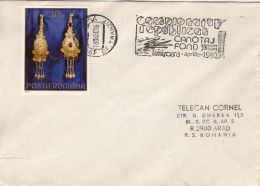 73689- NATIONAL CHAMPIONSHIP, CANOE, SPECIAL POSTMARK ON COVER, PIETROASA TREASURE STAMP, 1980, ROMANIA - Kanu