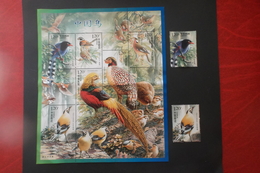 CINA 中國 帝國  CHINA 2008 Birds Sheet MNH - Usati