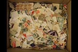 WORLD STAMPS LARGE HOARD. All Period Mostly Used Loose Stamps In A Carton, Some Mint Stamps And Some Stamps On Pieces Se - Altri & Non Classificati