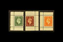 GERMAN WWII PROPAGANDA FORGERIES ½d, 1½d & 2d Geo VI Values, Perf.11 On Wavy-line Watermarked Paper, Michel 3, 5, 6, Min - Sonstige & Ohne Zuordnung