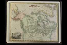 BRITISH NORTH AMERICA Pre 1867 Hand Coloured Map By Blackie, Fullerton And Co, Showing Alaska As Russian Territory, With - Autres & Non Classés