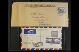 SWISS LEGATION COVERS 1947-60 Group Of Covers To Switzerland, Includes 1947 Palestine "British Passport Control" OHMS Co - Andere & Zonder Classificatie