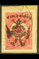 1913 20pa Rose Carmine, Perf 12 X 13½, Overprinted "Bihe" With Additional "Eagle" Ovpt In Black, Variety Inverted, SG 13 - Albania