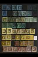 CORRIENTES 1860-78 "Ceres" (Scott 3/8) Impressive Collection/accumulation On Stock Pages With Much Shade Interest, Mint  - Altri & Non Classificati