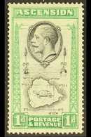 1934 1d Black & Emerald Pictorial With TEARDROPS FLAW, SG 22a, Fine Mint, Fresh For More Images, Please Visit Http://www - Ascensione