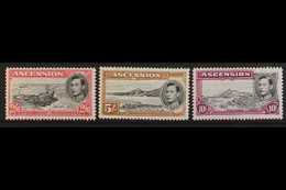 1944 Perf. 13 2s.6d To 10s, SG 45c, 46a, 47b, Fine Never Hinged Mint. (3) For More Images, Please Visit Http://www.sanda - Ascension (Ile De L')